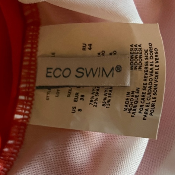 Aqua Green One-Piece Lined Swim Skirt NWOT W/ Attached Flirty Ruffle Skirt-SZ 8 - Picture 13 of 13